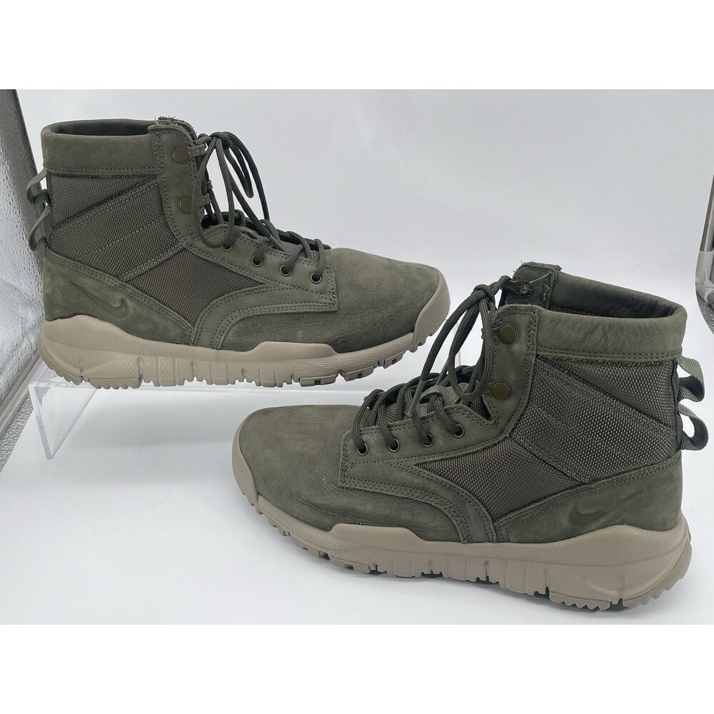 Nike SFB 6” NSW Dark Mushroom Mens Sz 8 Leather Field Boots 862507-201